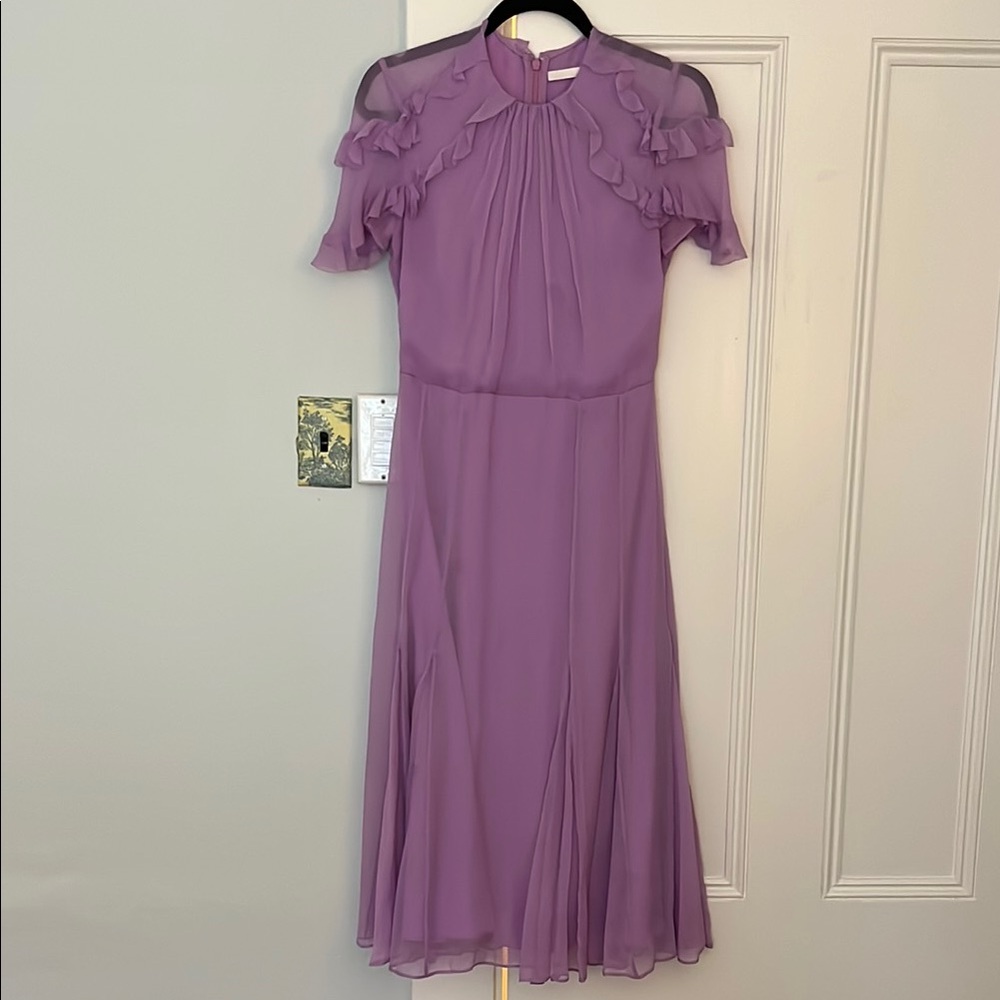 Purple Jason Wu Ruffle Dress
